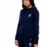 Ladies Navy Zip Hoodie